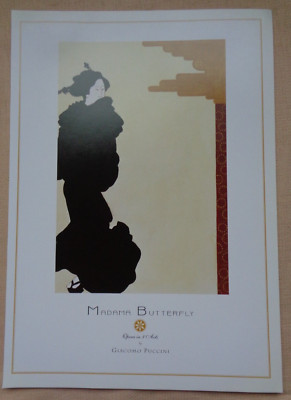 Madame Butterfly Puccini Music Theatre Play Opera Poster Print Japanese Geisha