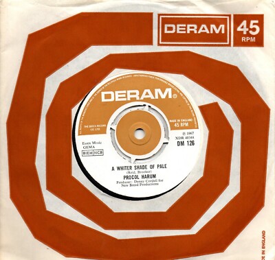 Procol Harum:A whiter shade of pale/Lime Street Blues:UK Deram::Re-Press