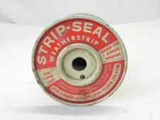 VINTAGE TREMCO STRIP-SEAL WEATHERSTRIP SPOOL ALMOST EMPTY PRE-OWNED USED WORN 