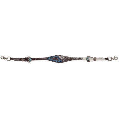 WITHER STRAP Copper Turquoise Hair-On Cowhide Classics
