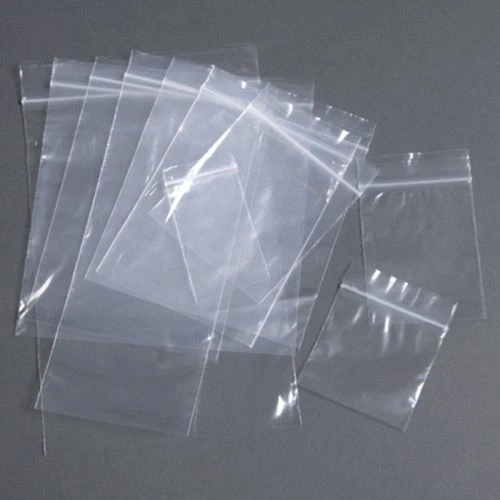 Clear Poly Plastic Grip Seal Bag Strong Reusable Zip Lock Polythene Plain Bags