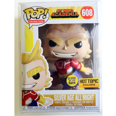 Funko Pop! My Hero Academia #608 G.I.T.D Silver Age All Might w Funko Pop! My Hero Academia #608 G.I.T.D Silver Age All Might w