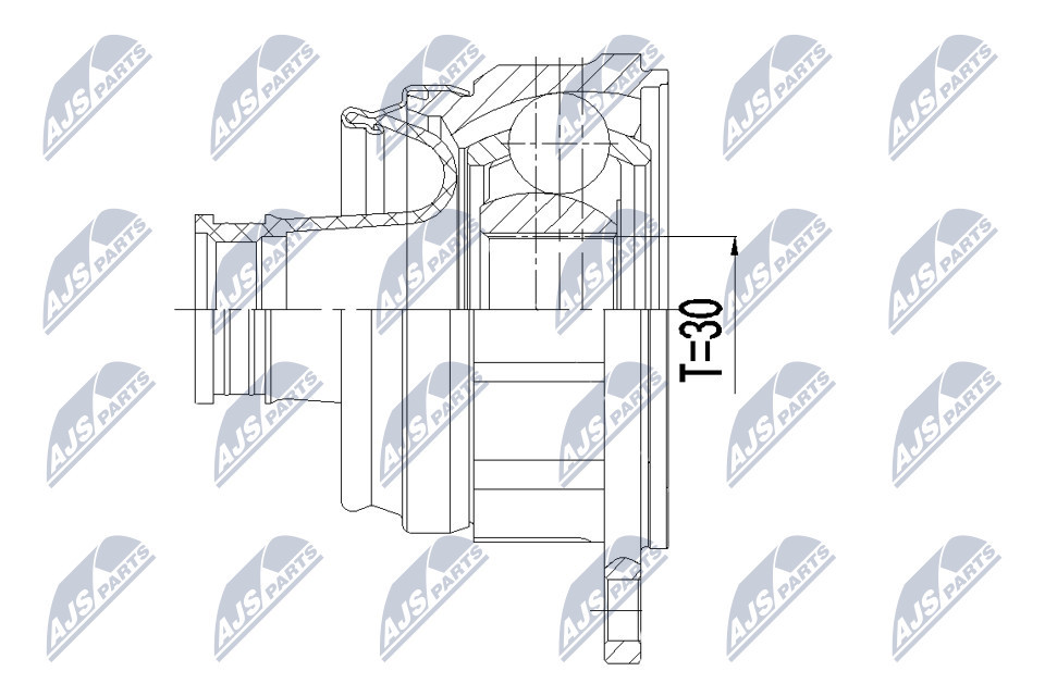 Drive shaft suitable for Volvo XC60 D3/D4/D5 AWD 08- /RIGHT, MTM M66/ OE to Ver - Image 8
