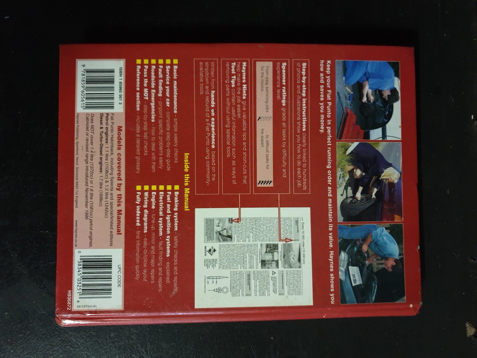 Fiat PUNTO Mk1 Haynes Workshop Service and Repair Manual 1994 to Oct 1999 |  eBay