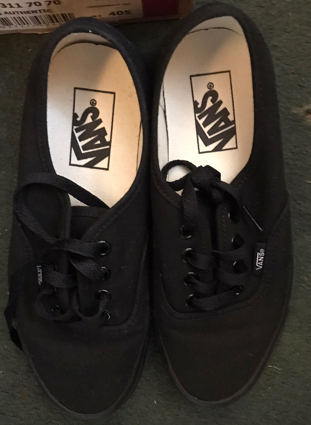 black vans size 5