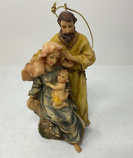 Nativity Chistmas Ornament MARY, JOSEPH  BABY JESUS 4 inch