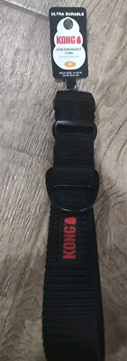 #ad 🐶 KONG BLACK Max Heavy Dog Collar MEDIUM 14 18in New Free Shipping 🎁📬 $15.85
