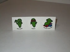 Vintage 1980s CTP Sniffy's Scratch And Sniff Dill Pickle Matte Sticker Strip