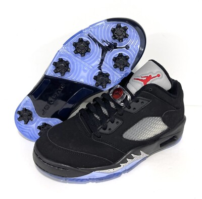 Air Jordan 5 V Low Golf Black Metallic Silver CU4523-003 Air Jordan 5 V Low Golf Black Metallic Silver CU4523-003