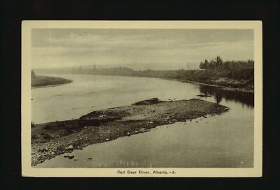 Red Deer River Alberta a river Canada Historic Old Photo