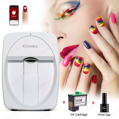 O'2Nails Mobile 3D DIY Nail Printer App Control Nail Art Machine for