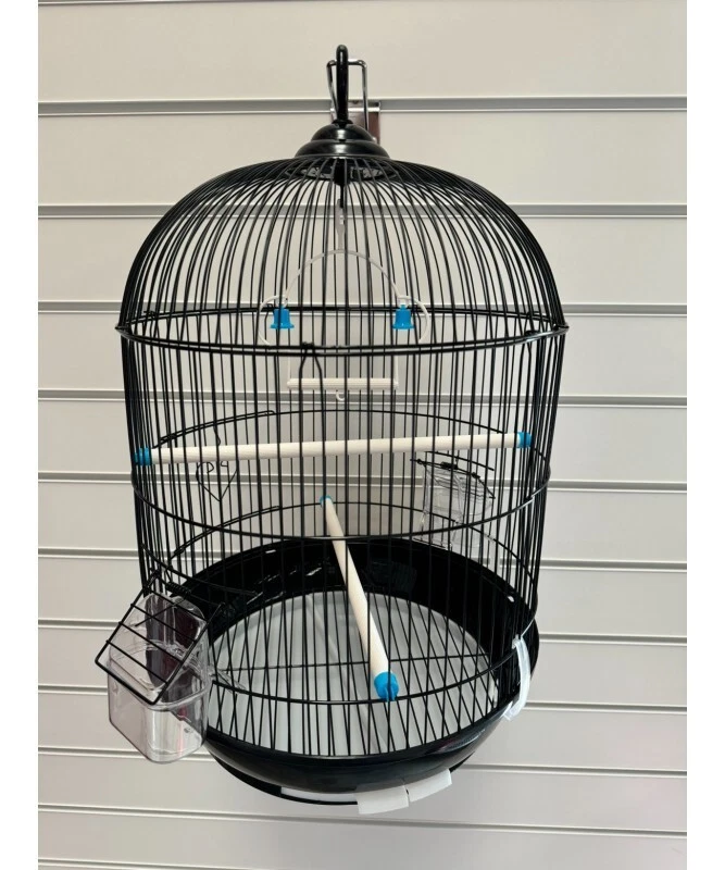Round Bird Cage, Parakeet Cage H52.5cm X W33.5cm Budgie, Canary - Black
Opens in a new window or tab