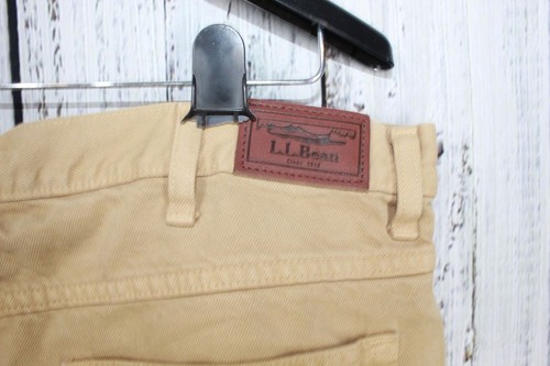 LL Bean Men's Double L Jeans Classic Fit Straight Leg Dark Khaki Size 37x36 - Picture 6 of 10