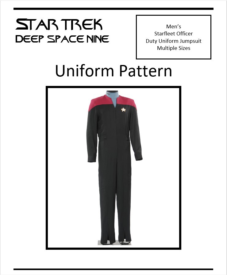 Star Trek:Voyager/DS9 Starfleet Duty Male Jumpsuit Uniform Pattern