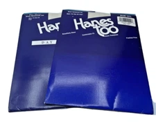 2 Hanes Too Sheer Reinforced Toe Pantyhose Style# 116 Pearl 