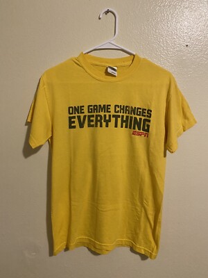 Vintage FIFA World Cup 2010 One Game Changed Everything ESPN Small Yellow Rare 