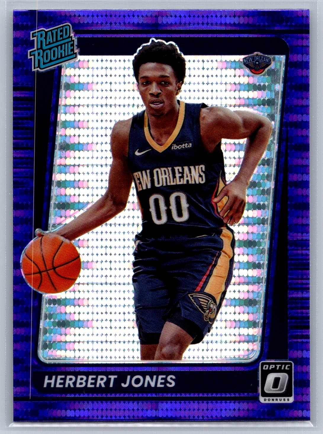 Herbert Jones 2021 Optic Rated Rookie Purple Pulsar #157