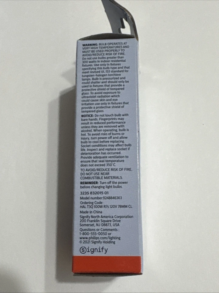 Philips T3  100W RSC Bulbs 6 (2-pk) Boxes  (12 Bulbs total) BRAND NEW - Image 3 of 4