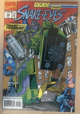 G.I Joe #142 Starring Snake-Eyes + Transformers Generation 2 (1993)