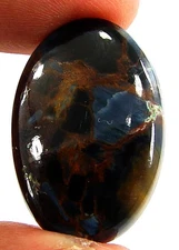 22.60 Ct Natural Golden Blue Pietersite Loose Gem Cabochon Wire Wrap Stone-27288