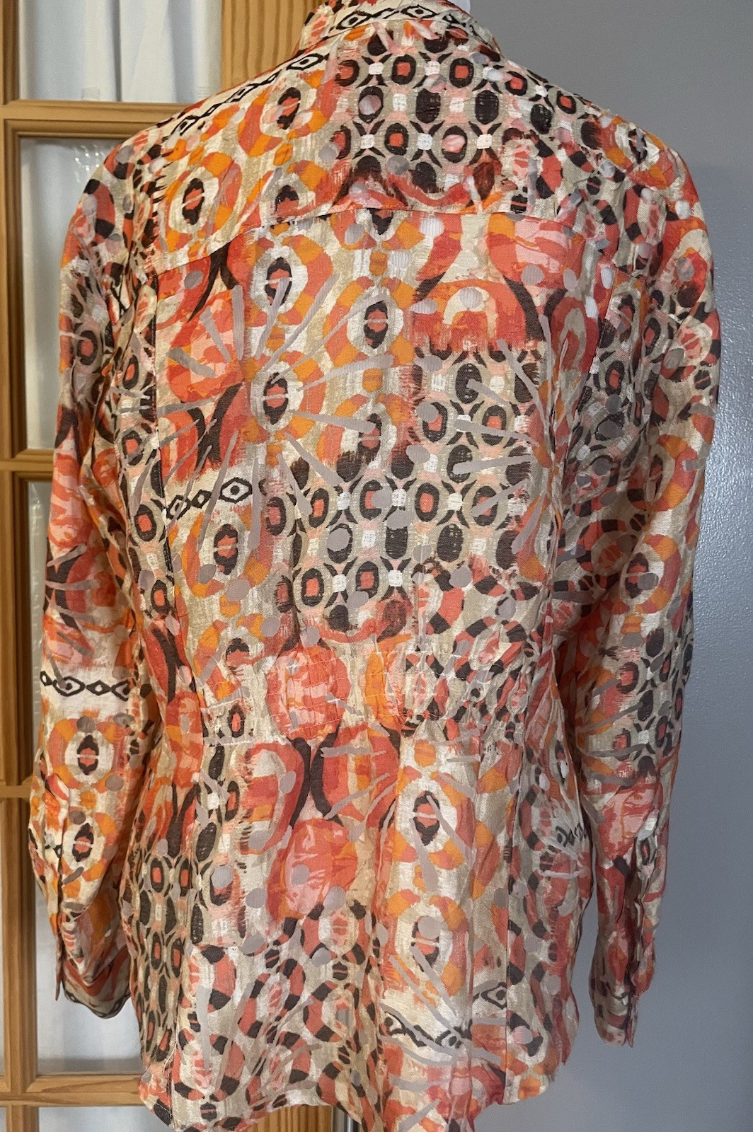 Ruby Rd Lightweight Geometric Sheer Jacket Women’… - image 4