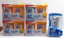 Lysol No-Touch Hand Soap Dispenser Classic Gray + 4 Value Packs New Discontinued