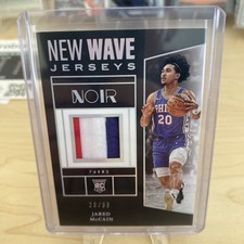 2024-25 Panini Noir Jared Mccain #NWJ-JAR New Wave Jerseys Patch RC Rookie /99