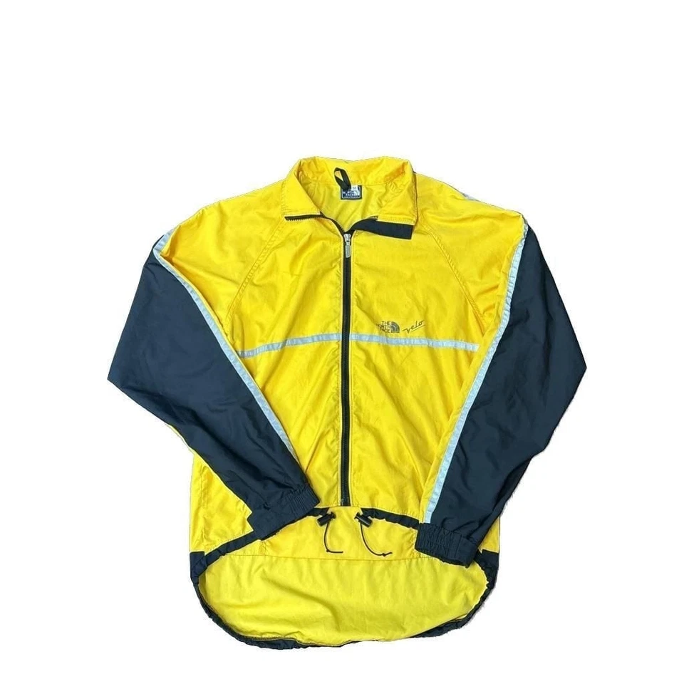 Vintage 90s The North Face Versa Tech Velo yellow windbreaker made In USA M - Image 2 of 4