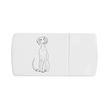 'Saluki Puppy' Pill Box with Tablet Splitter (PI00028016)