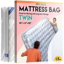 Plastic Mattress Bag for Moving Storage, Waterproof Mattress Cover, Mattress ...