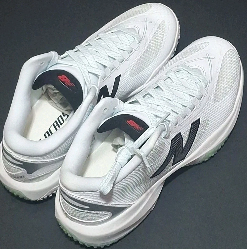 New Balance FreezeLX‎ v5 FREEZTW5 Sneaker Unisex White Turf Lacrosse M 8.5 W 10 new-balance-freezelx-5-box-  main image 2
