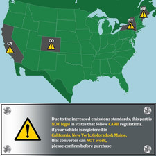 Front Flex Pipe & Catalytic Converter 16299 52349 Replacement for Honda Accor...