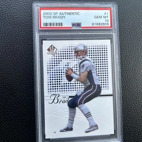 2002 UPPER DECK SP AUTHENTIC TOM BRADY #1 PSA 10 GEM MINT PATRIOTS