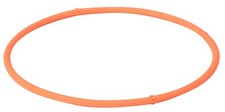 Phiten Rakuwa Magnetic Titanium Necklace S, Orange, Silicone