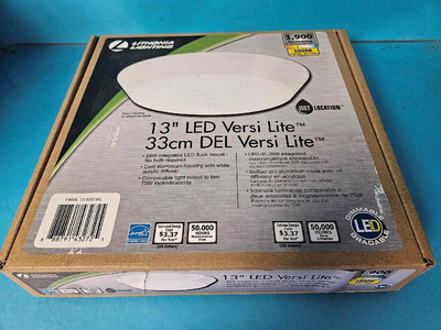 LITHONIA LIGHTING VERSI LITE 28W ROUND WHITE INTEGRATED LED FLUSH MOUNT LIGHT