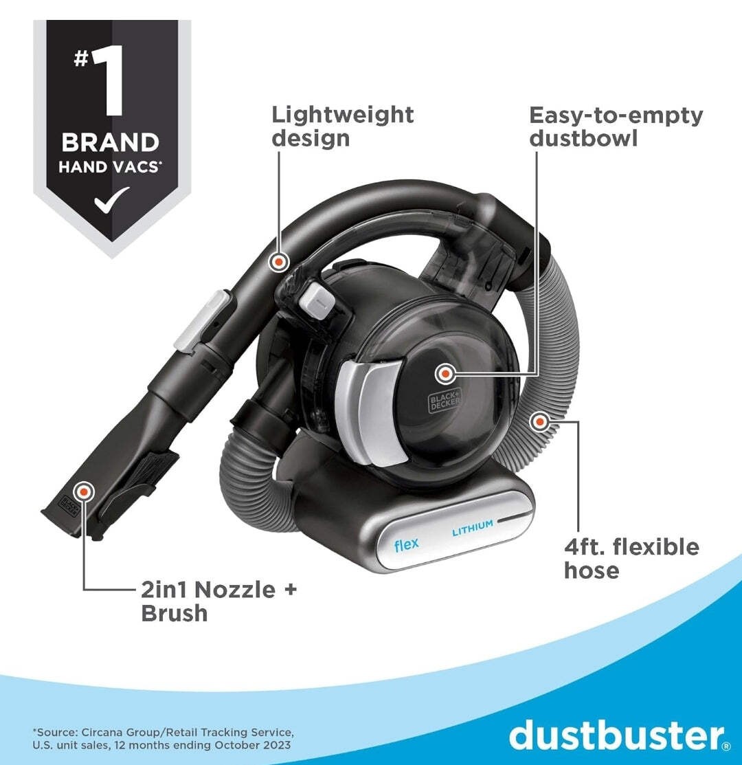 BLACK+DECKER dustbuster FLEX Cordless Handheld Vacuum, Home, Pet