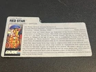 gi joe lot File Card 1991 Red Star Great Condition