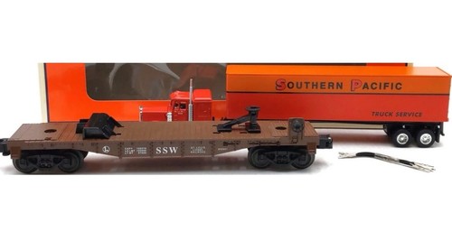 ¡Lionel Southern Pacific Flatcar con remolque tractor LRRC 6-52222! SEMI CALIBRE O | Condition: New