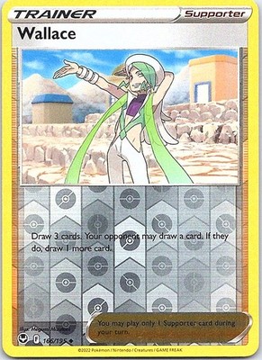 Wallace Reverse Holo Uncommon SWSH12: Silver Tempest 166/195 LP