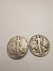 1942 & 1946 50C Walking Liberty Half Dollar
