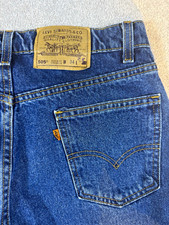 VTG 90s Levi's 505 Men's Regular Fit orange tab Straight leg Blue USA Made 34 W