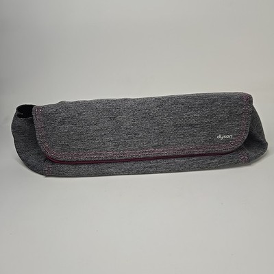 Dyson Air Wrap Travel Storage Bag Magnetic Closure Grey Fuchsia Black Interior