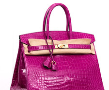 Herm�s Birkin HSS 35  Porosus-Krokodilleder  Gold Tasche Sammlertraum  Scheherazade