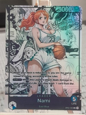 One Piece Karte Nami Custom OP03 One Piece Eng Kartenspiele HOLO
