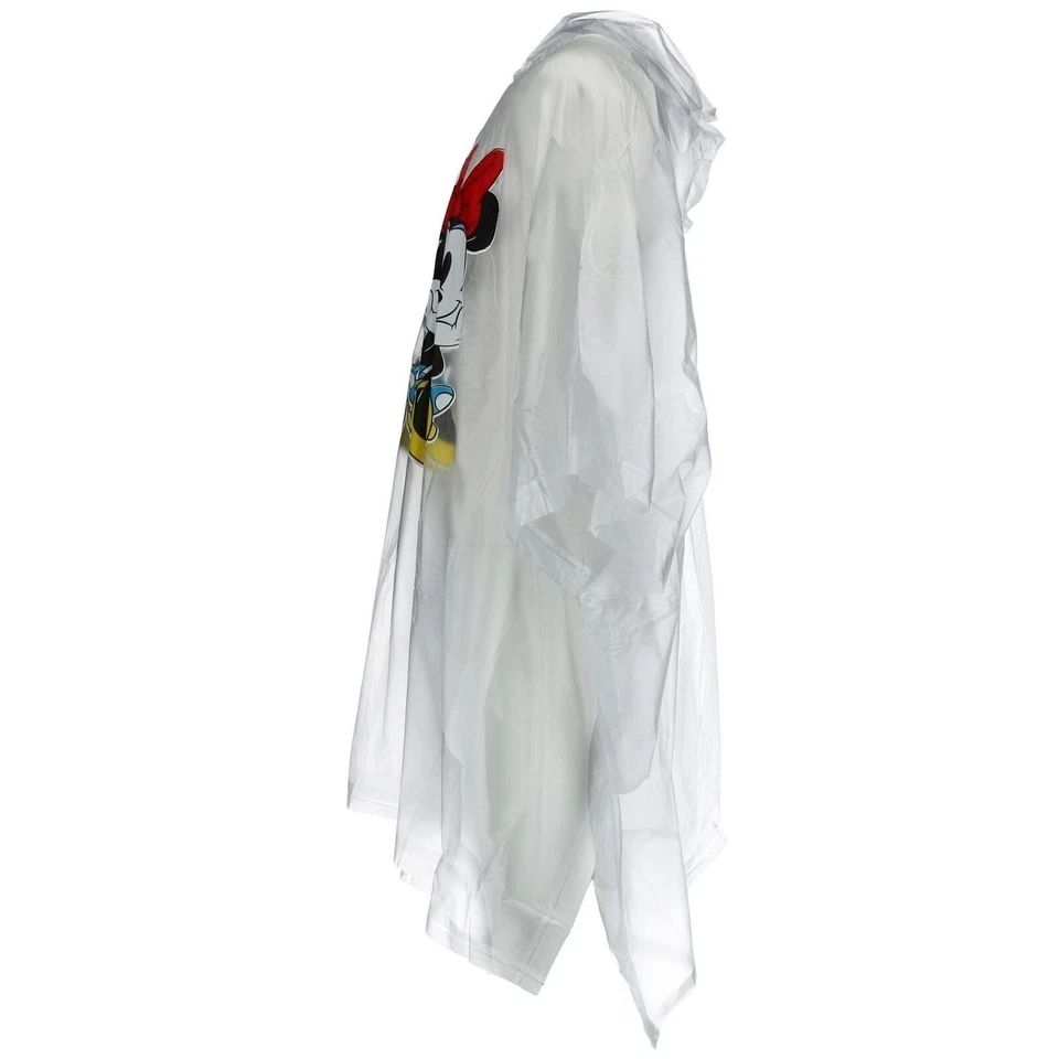 Disney Adulto Mickey Minnie Sentado Familia Poncho de Lluvia Impermeable Mantener Seco Transparente Foto 2 de 4