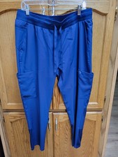 Ladies Blue Lite Wght Scrub Pants By WonderWink, Worn Twice IMMACULATE sz Lrg