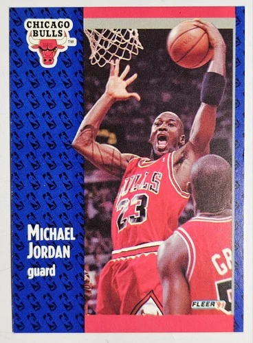 1991-92 Fleer #29 Michael Jordan Chicago Bulls NM Free USA Shipping