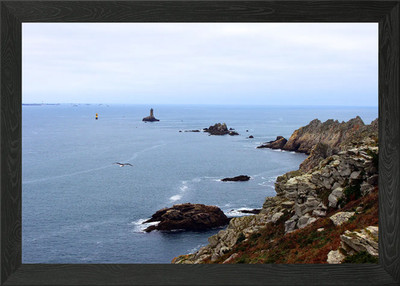 La pointe du Raz Framed Wall Art Poster Canvas Print Picture