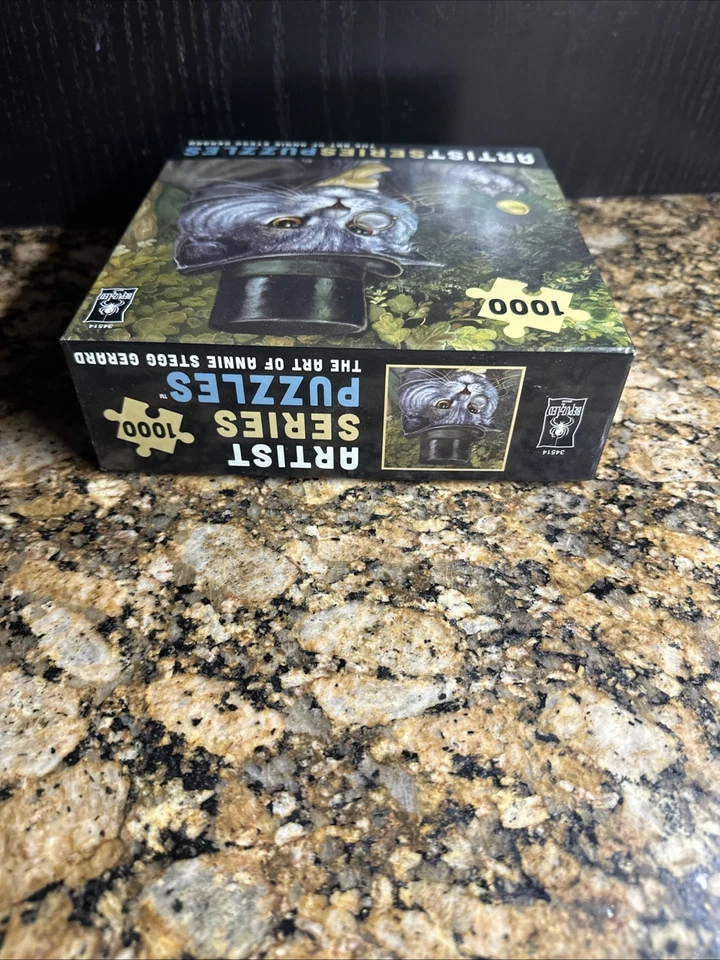 Bepuzzled Artist Series The Art Of Annie Stegg Gerard 1000 шт. кошка со шляпой 34514 - Изображение 4 из 4