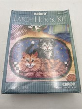 Caron Latch Hook Rug Kit  R703 Cuddly Kittens 20" x 27" Complete NEW Sealed Kit